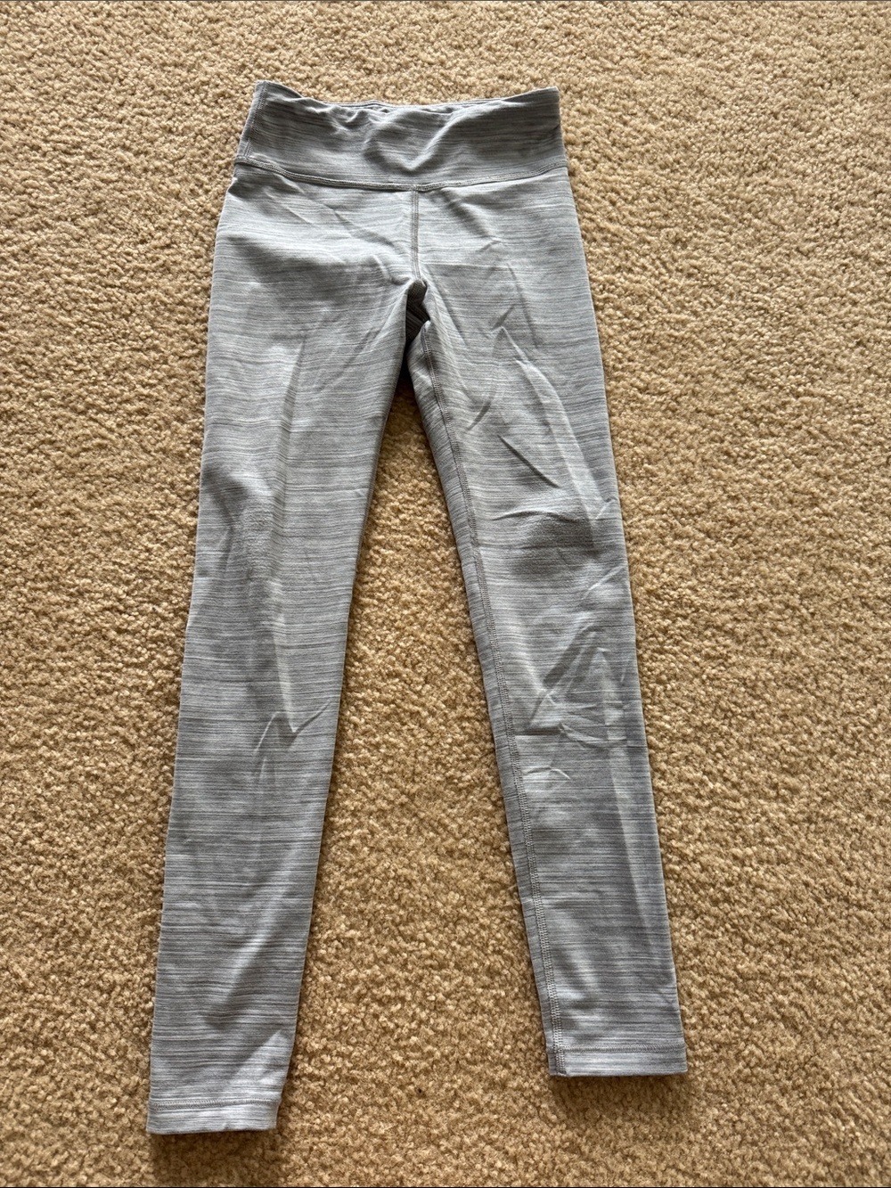Athleta Girls' Heather Gray Stretch Leggings